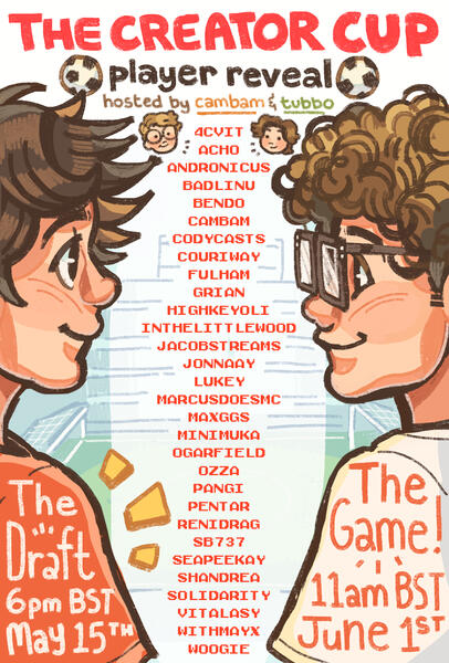 Creator Cup 2026 Roster Poster