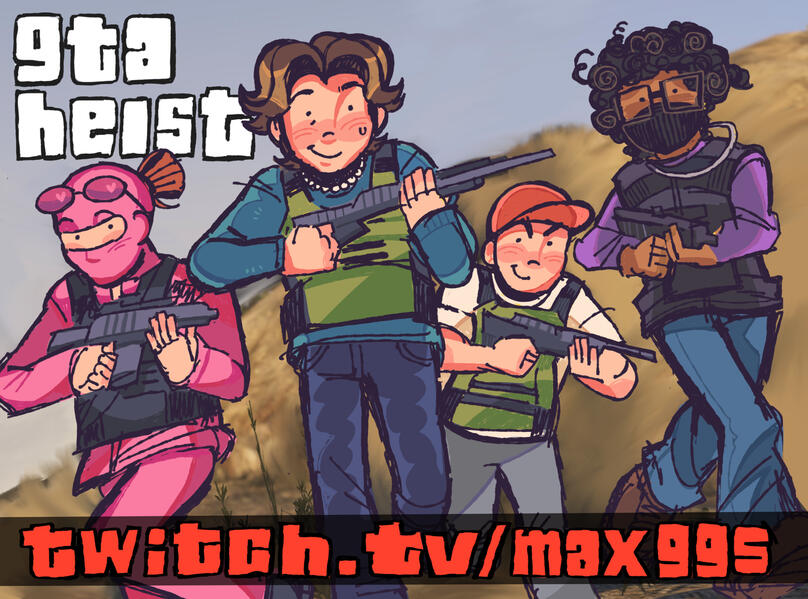 MaxGGs GTA Heist Poster