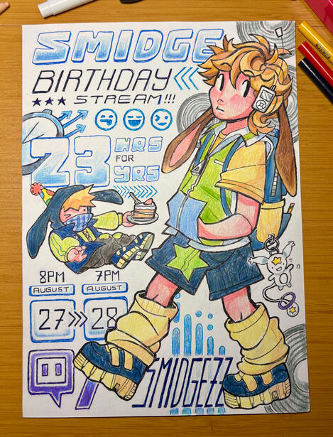 Smidge 23rd Birthday Stream Poster